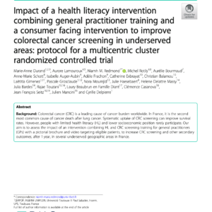 Impact of health literacy intervention
