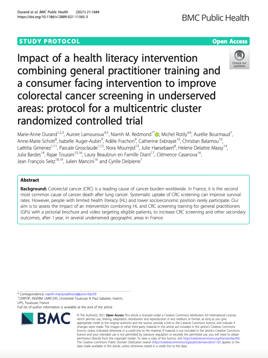 Impact of health literacy intervention